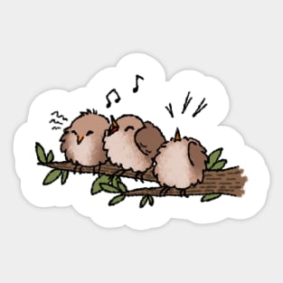 Joyous June Birds Sticker